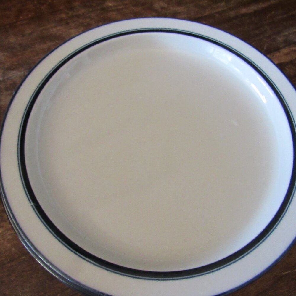 Set of 3 Dansk Blue and White Bistro Salad Plates 8.75"